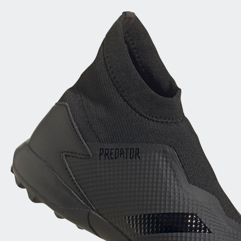 adidas Predator 20.3 Laceless TF Dark Motion - Core Black/Solid Grey