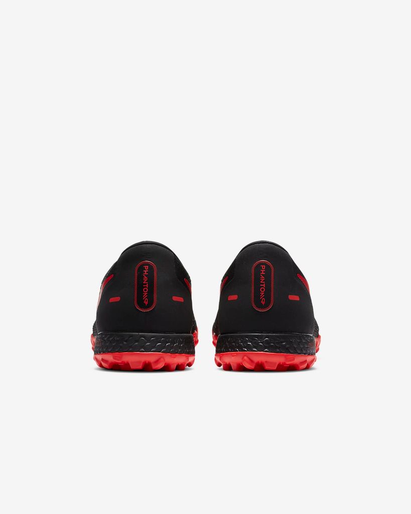 Nike Phantom GT React Pro TF Black X Chile Red - Black/Chile Red/Dark Smoke Grey