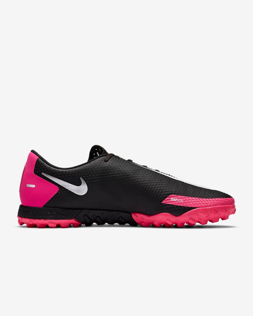 Nike Phantom GT REACT PRO TF - Black/Metallic Silver/Pink Blast