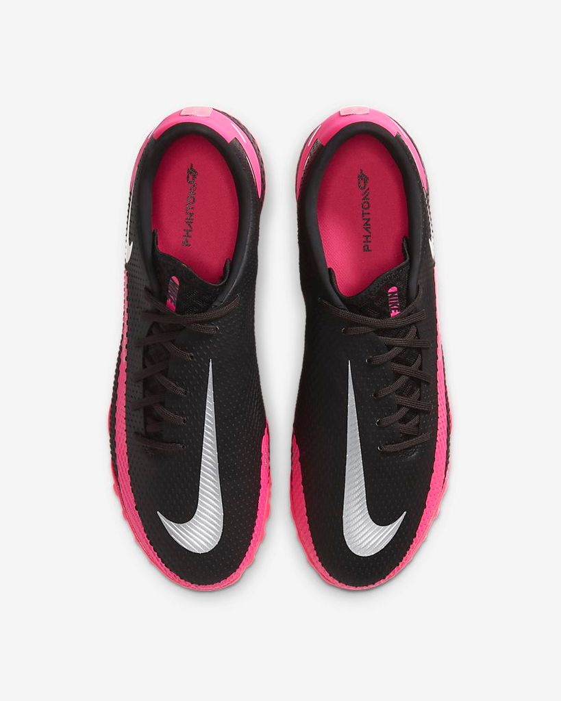 Nike Phantom GT REACT PRO TF - Black/Metallic Silver/Pink Blast