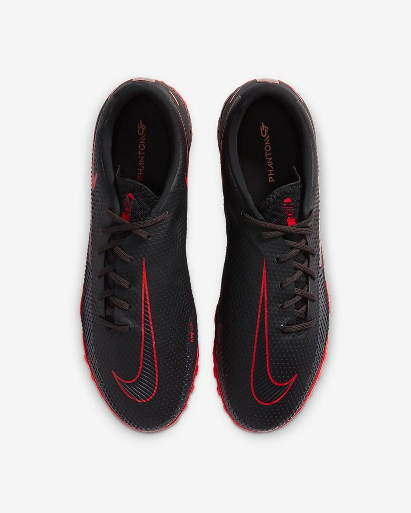 Nike Phantom GT React Pro TF Black X Chile Red - Black/Chile Red/Dark Smoke Grey