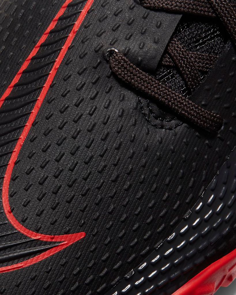 Nike Phantom GT React Pro TF Black X Chile Red - Black/Chile Red/Dark Smoke Grey