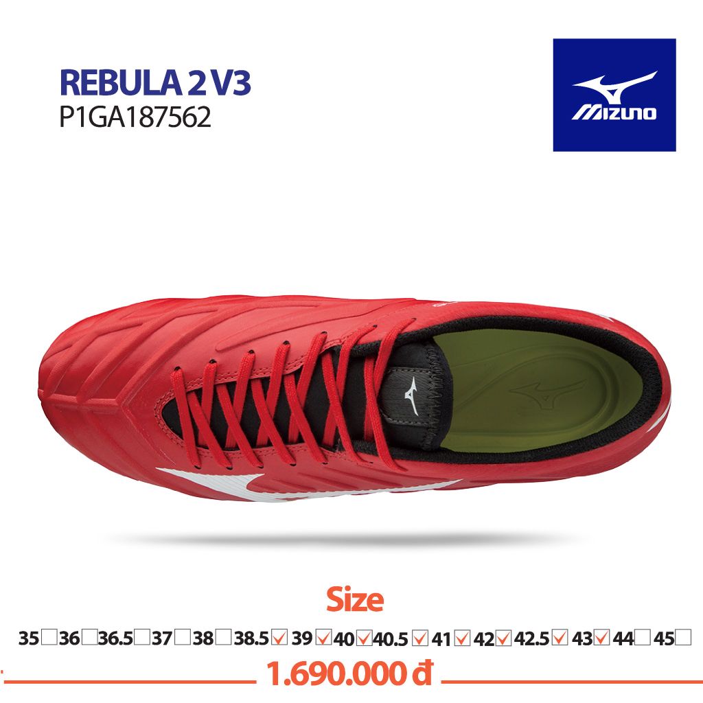 MIZUNO REBULA 2 V3 RED/WHITE