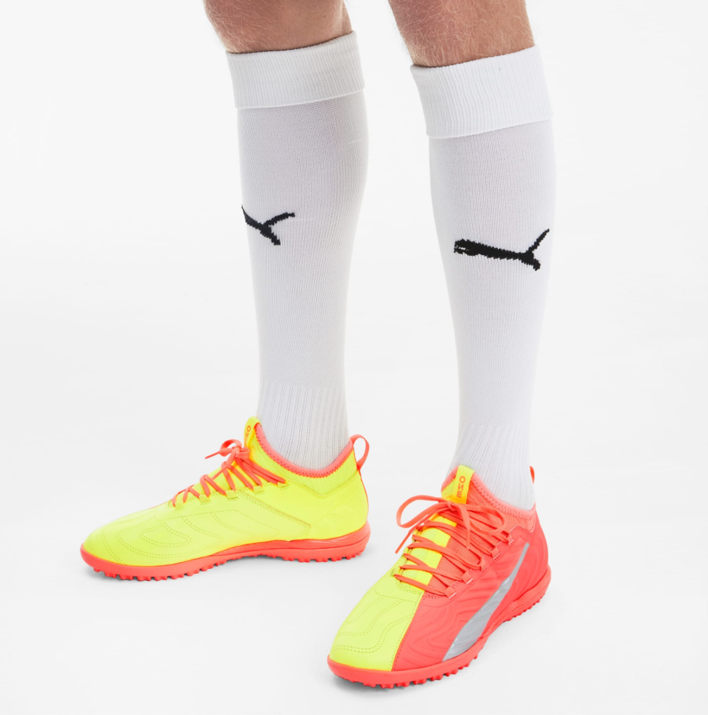 PUMA One 20.3 TF Rise - Energy Peach/Fizzy Yellow/PUMA Aged Silver