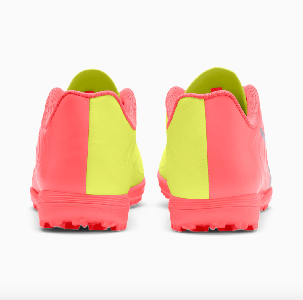PUMA ONE 20.4 TF RISE - ENERGY PEACH/FIZZY YELLOW/PUMA AGED SILVER
