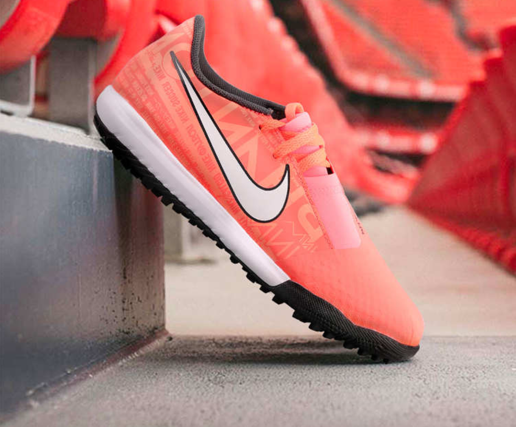 Nike Phantom Venom Academy TF Fire - Bright Mango/White/Orange Pulse Kids