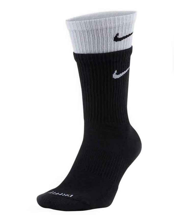 Vớ bóng đá Nike Everyday Plus Cushioned Trainings - Black/White