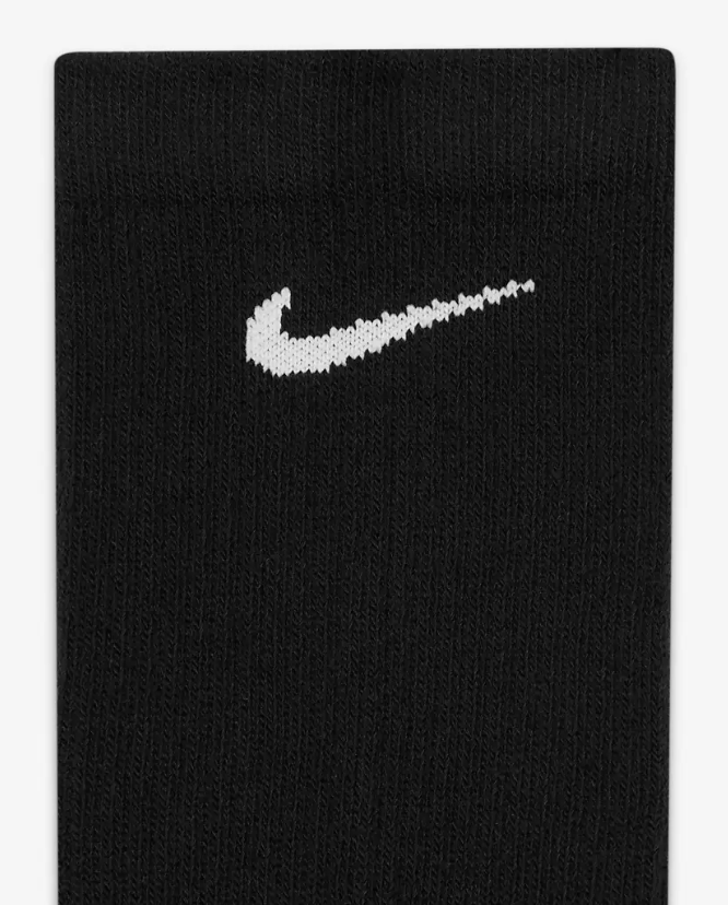 Pack 3 đôi vớ bóng đá Nike Socks Dry Cushion Crew - Black/Anthracite/White