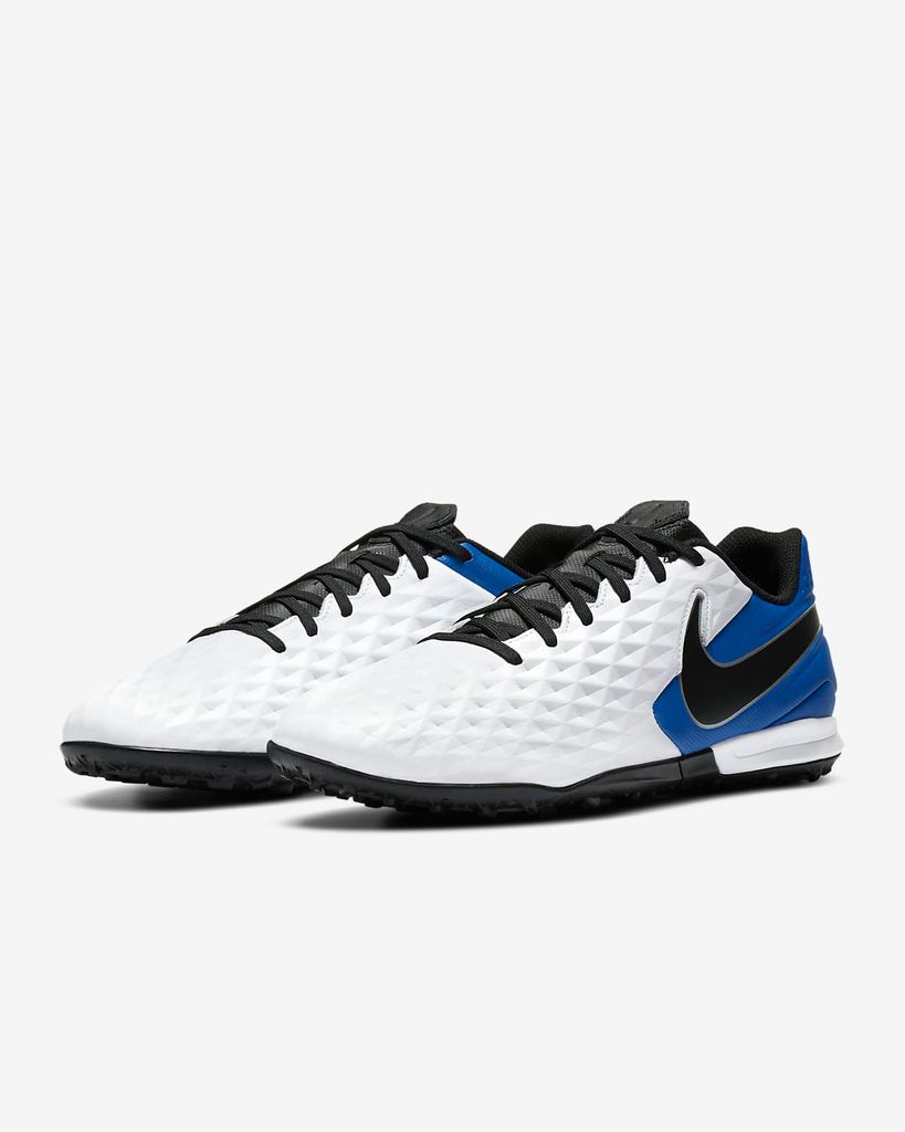 Nike Tiempo Legend 8 Academy TF Daybreak - White/Black/Hyper Royal/Metallic Silver
