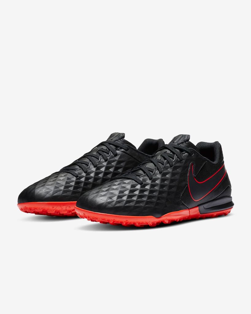 Nike Tiempo Legend 8 Academy TF Black X Chile Red - Black/Chile Red/Dark Smoke Grey