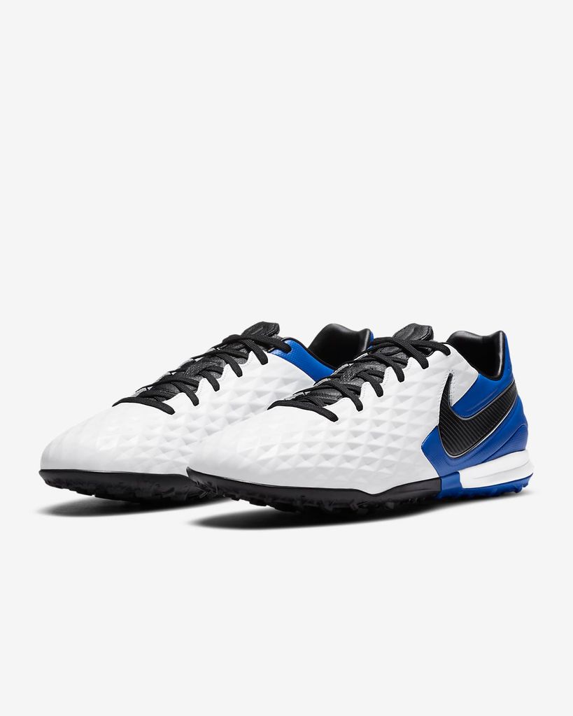Nike Tiempo Legend 8 Pro TF Daybreak - White/Black/Hyper Royal/Metallic Silver