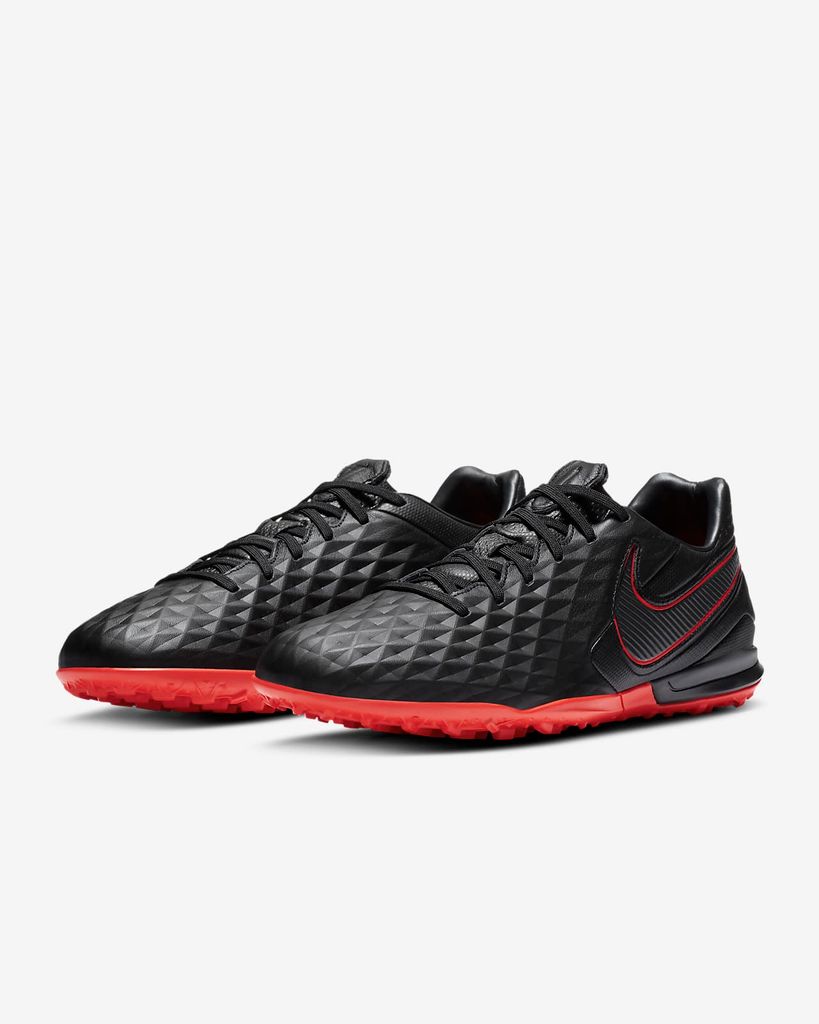 Nike Tiempo Legend 8 Pro TF Black X Chile Red - Black/Chile Red/Dark Smoke Grey