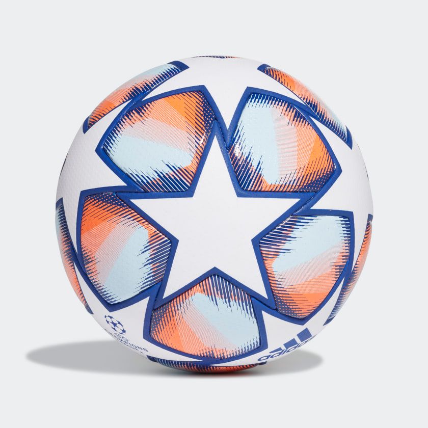 adidas Football Champions League 2020 Pro Match Ball - White/Royal Blue/Signal Coral