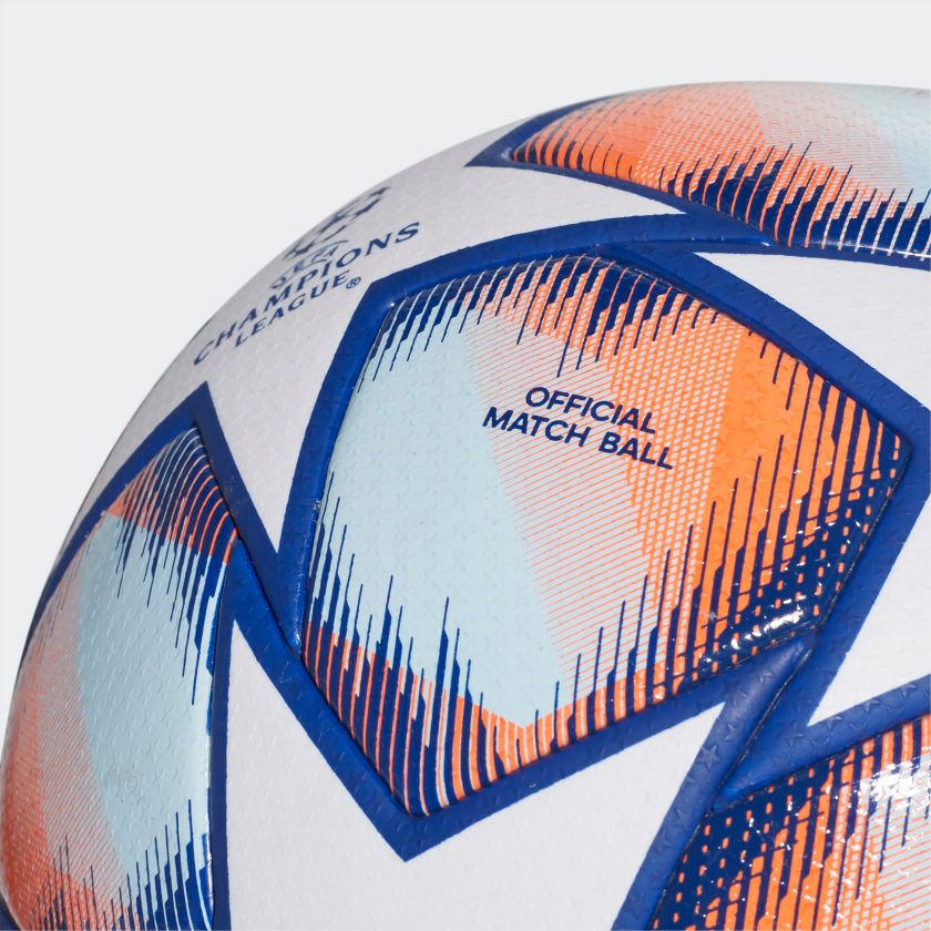 adidas Football Champions League 2020 Pro Match Ball - White/Royal Blue/Signal Coral