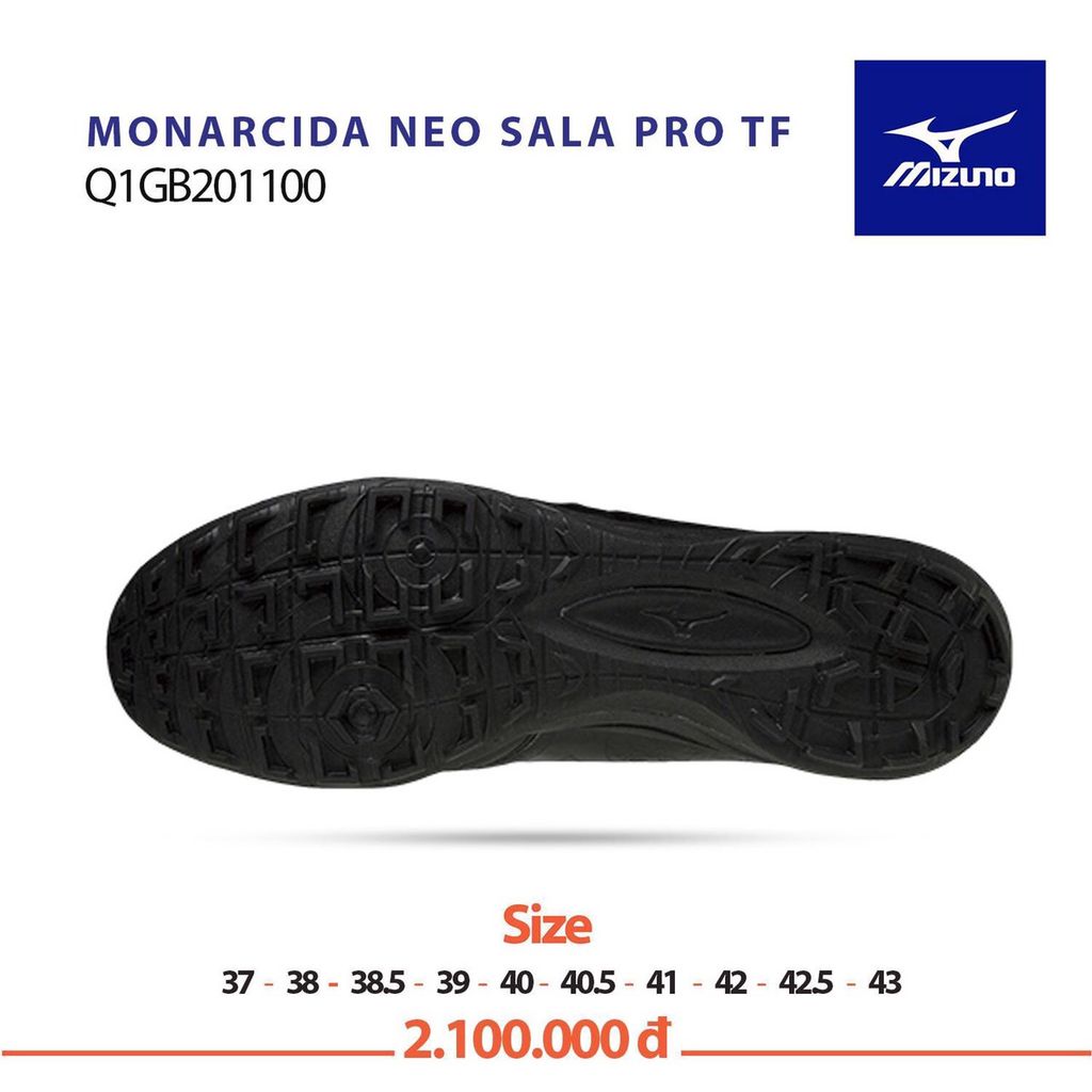 Mizuno Monarcida Neo Sala Pro AS TF REBORN REVOLUTION - Black/Black