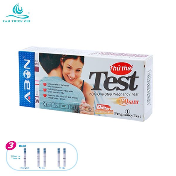 Que thử thai hCG ABON hộp 1 test