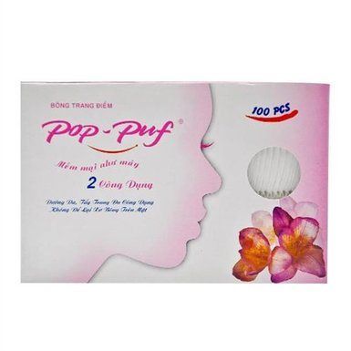 bông tẩy trang pop puf