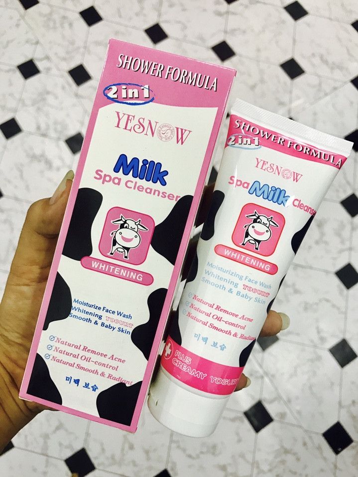 Sữa rửa mặt Milk Yesnow whitening dưỡng trắng da