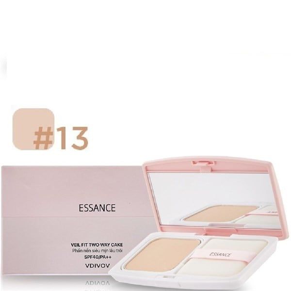 PHẤN NỀN SIÊU MỊN LÂU TRÔI ESSANCE VEIL FIT TWO WAY CAKE SPF40/PA++ 7G - SỐ #13: SẮC DA SÁNG