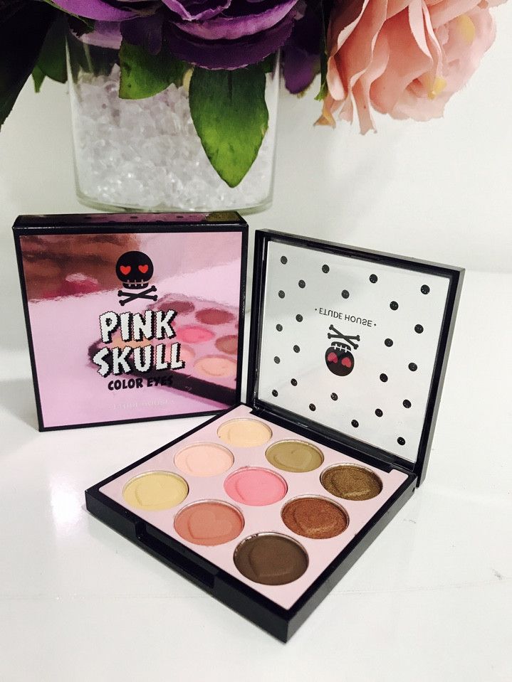 Phấn mắt Etude House Pink Skull Color Eyes phiên bản Halloween