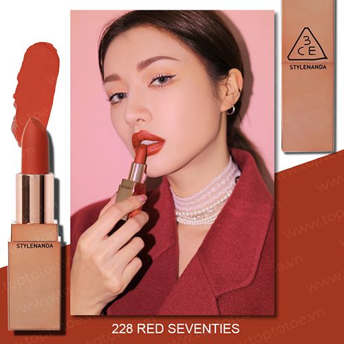 3CE Matte Lip Color #228 Red Seventies