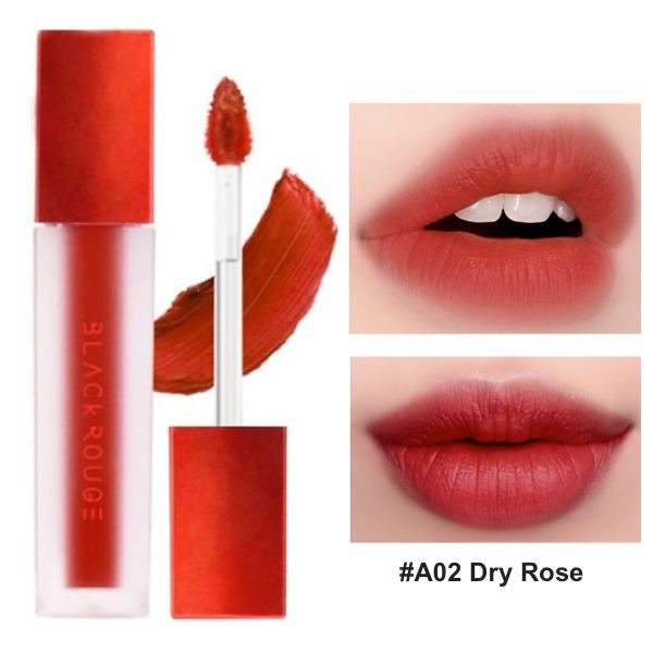 Black Rouge AirFit Velvet Tint A02 Dry Rose