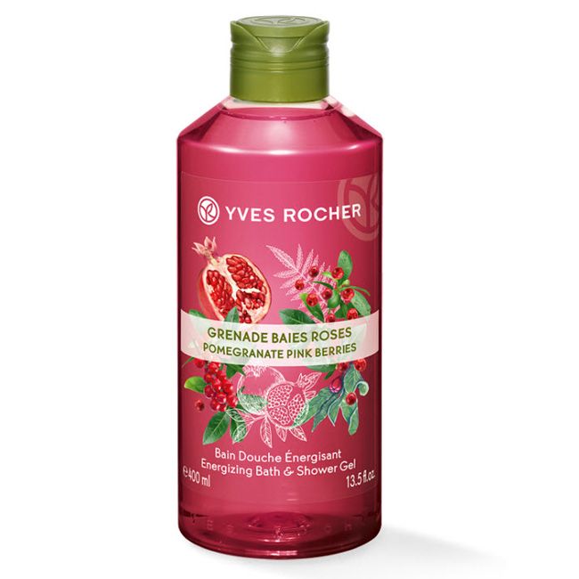 Sữa Tắm Yves Rocher Pomegranate Pink Berries Energizing Bath & Shower Gel 400ml