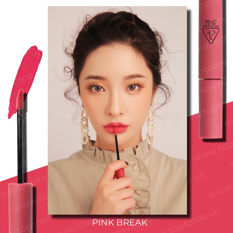 Son Kem Lì 3CE Velvet Lip Tint #Pink Break