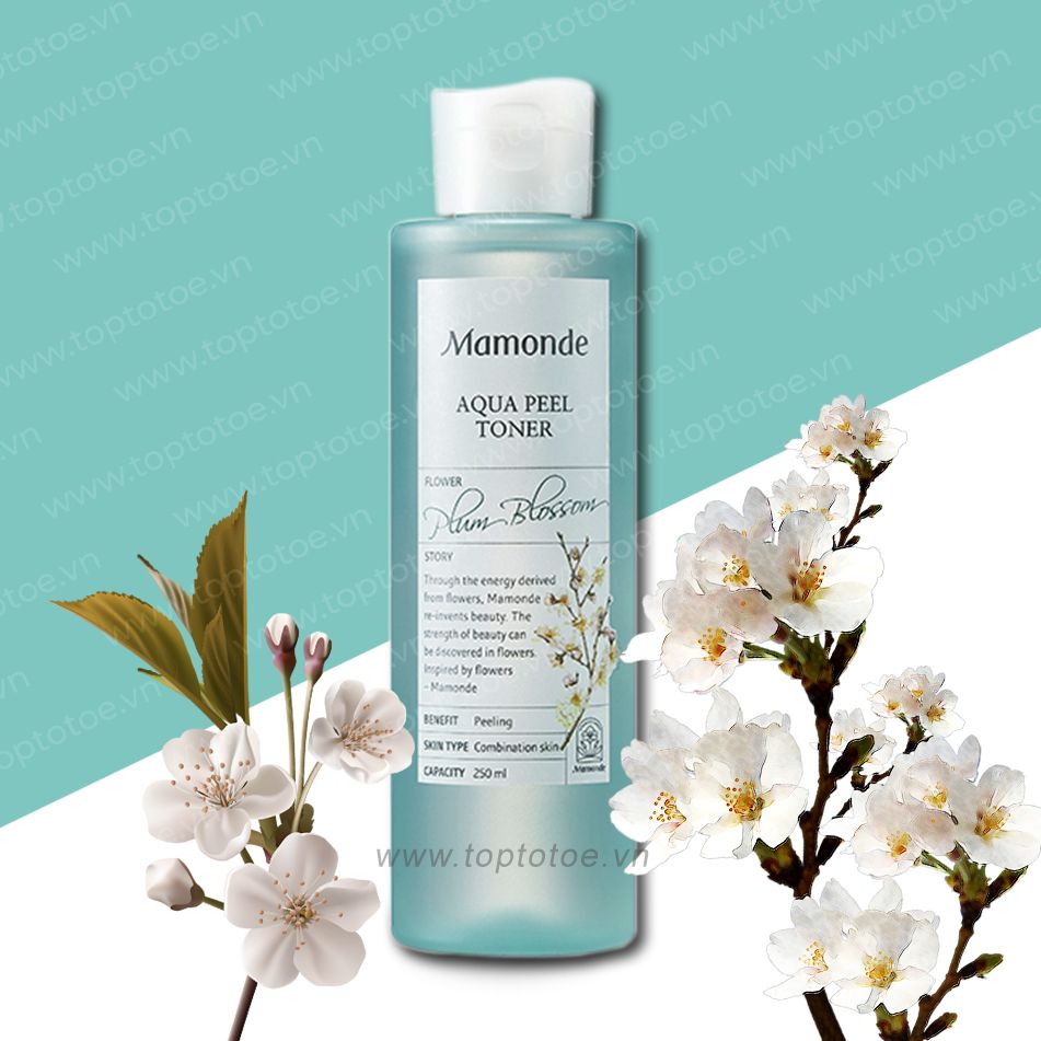 Nước Hoa Hồng Mamonde Aqua Peel Toner Plum Blossom 250ml