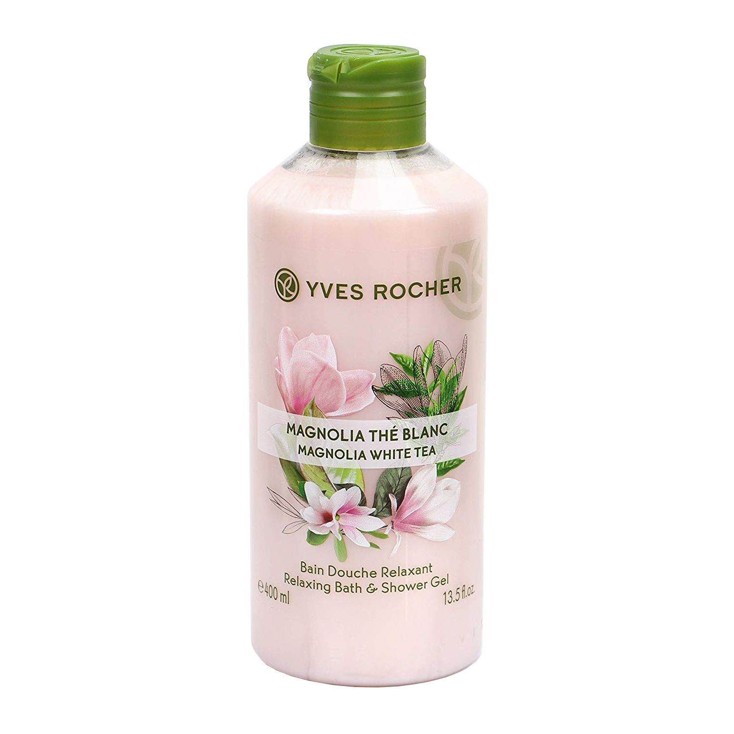 Yves Rocher Magnolia White Tea Relaxing Bath & Shower Gel 400ml