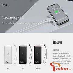 Sạc dự phòng không dây Baseus mini 10.000 mAh