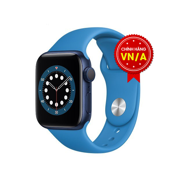 Apple Watch Series 6 44mm (GPS) Viền Nhôm Xanh / Dây Cao Su Xanh - Chính hãng VN/A