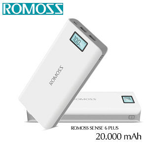 Sạc dự phòng Romoss SENSE 6plus - Sạc nhanh