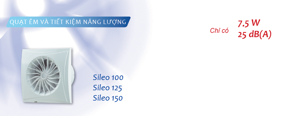 Quạt hút gắn tường  BLAUBERG-Sileo 100