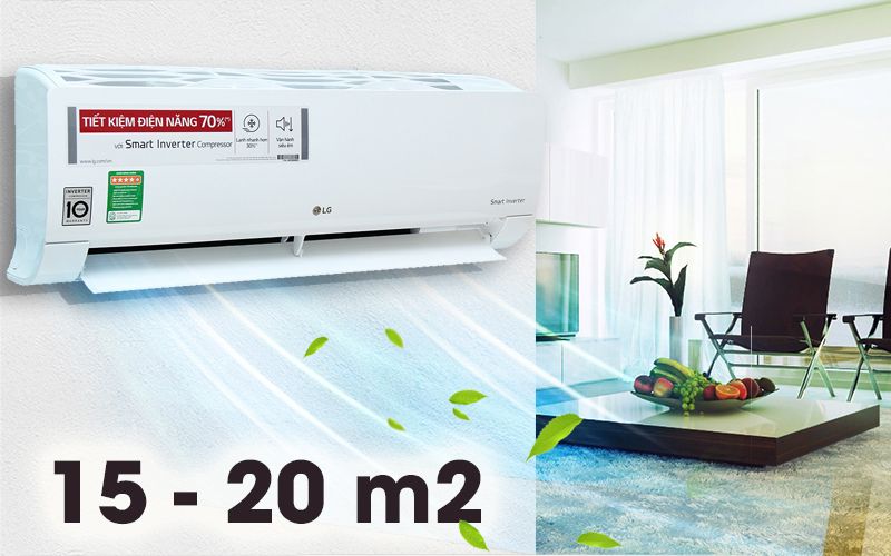 Máy lạnh LG Inverter V13END - 1.5HP-R410