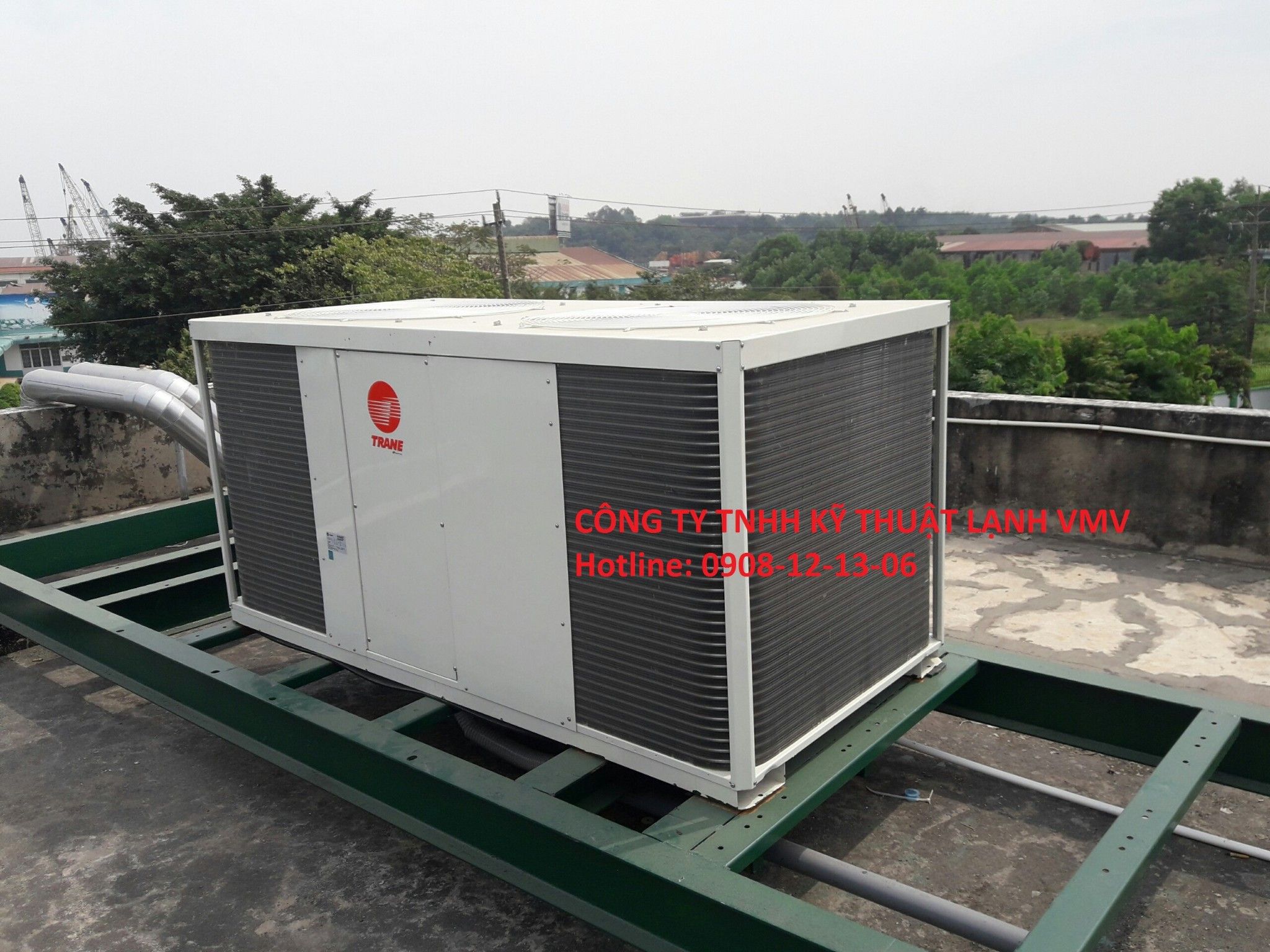 Chiller TRANE - máy làm lạnh nước mini giải nhiệt gió hãng Trane - CGAT135 - 15HP