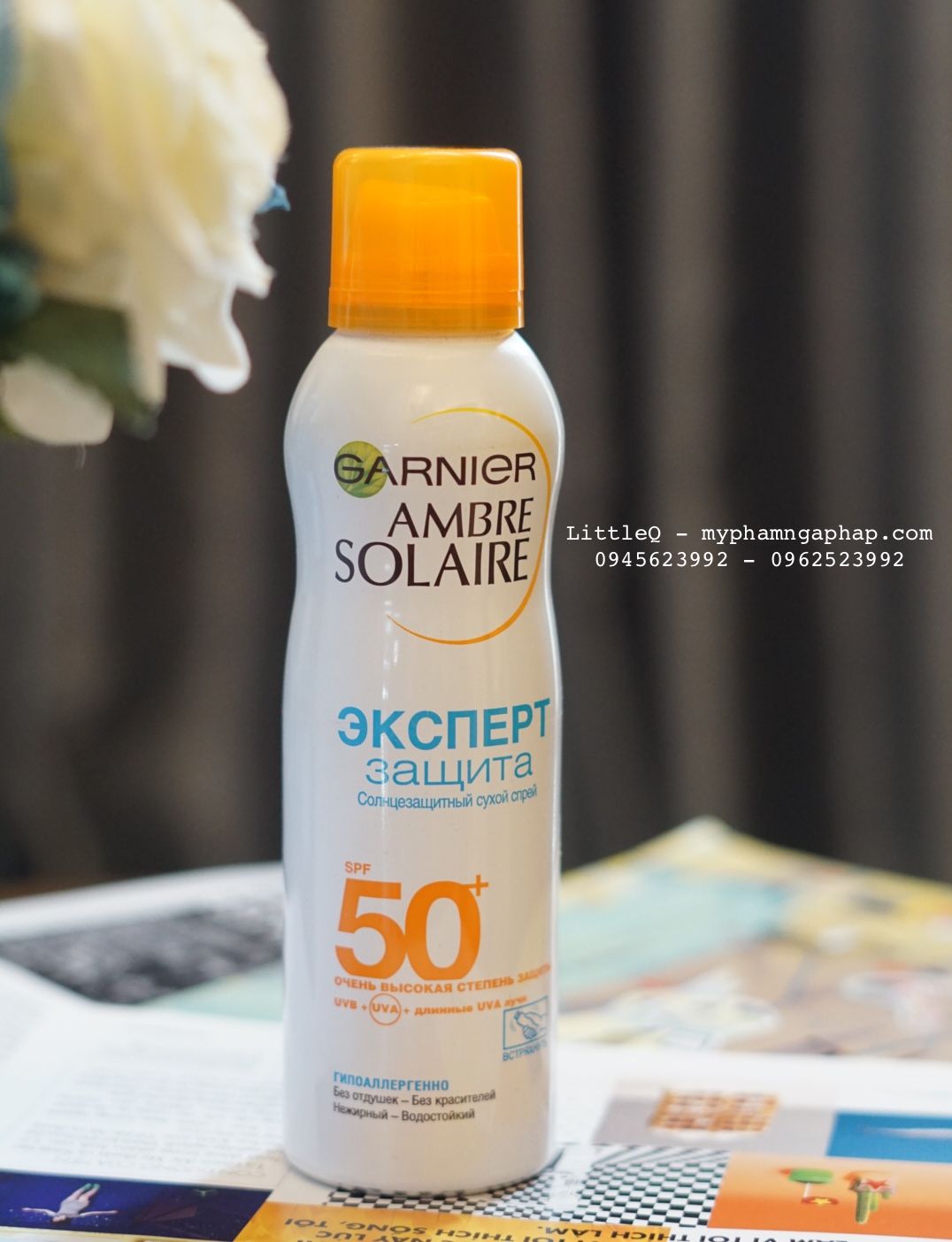 XỊT CHỐNG NẮNG AMBRE SOLAIRE GARNIER SPF50+