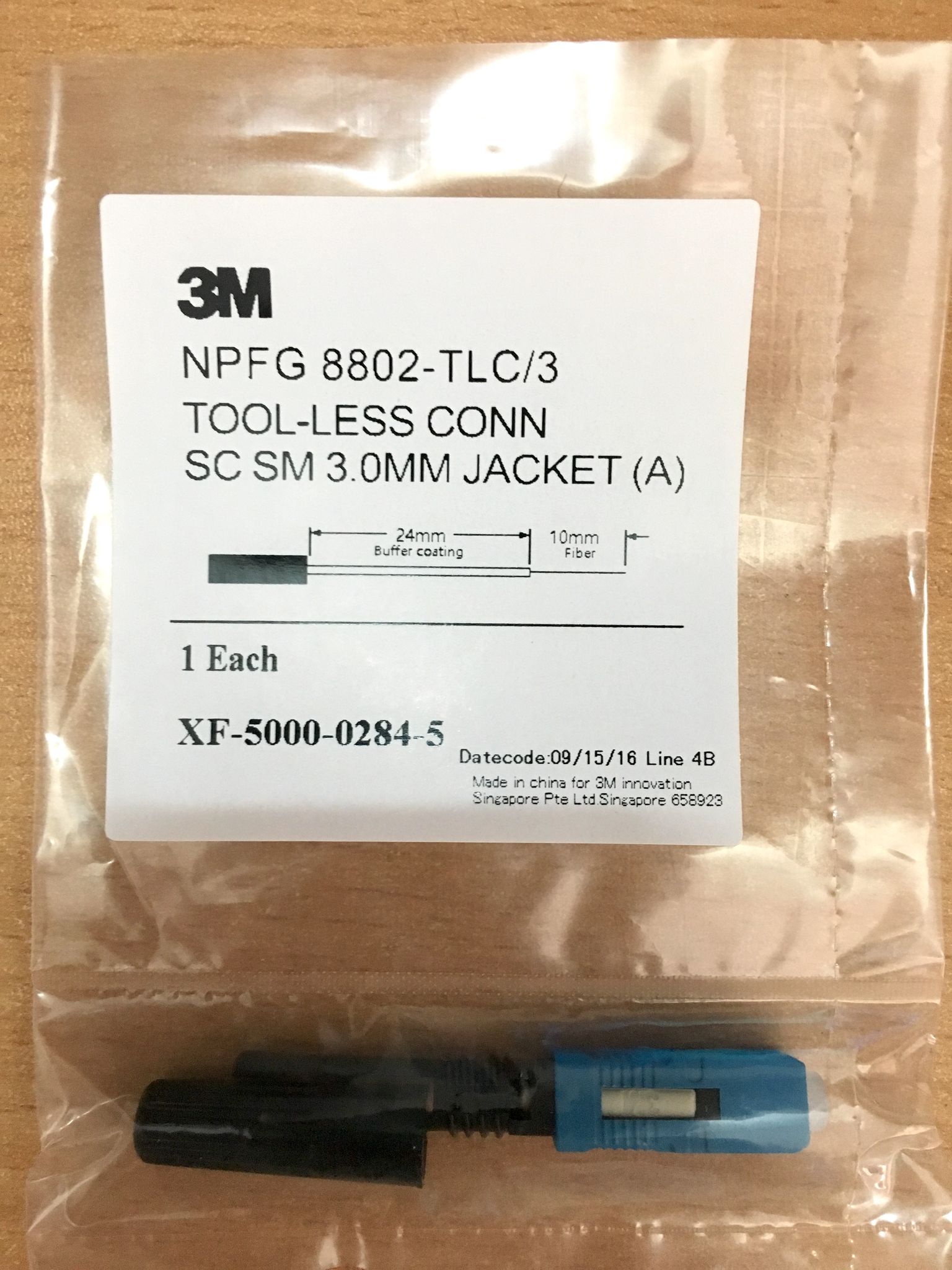 3M 8802 SC/UPC Đầu nối quang nhanh - Fast Connector