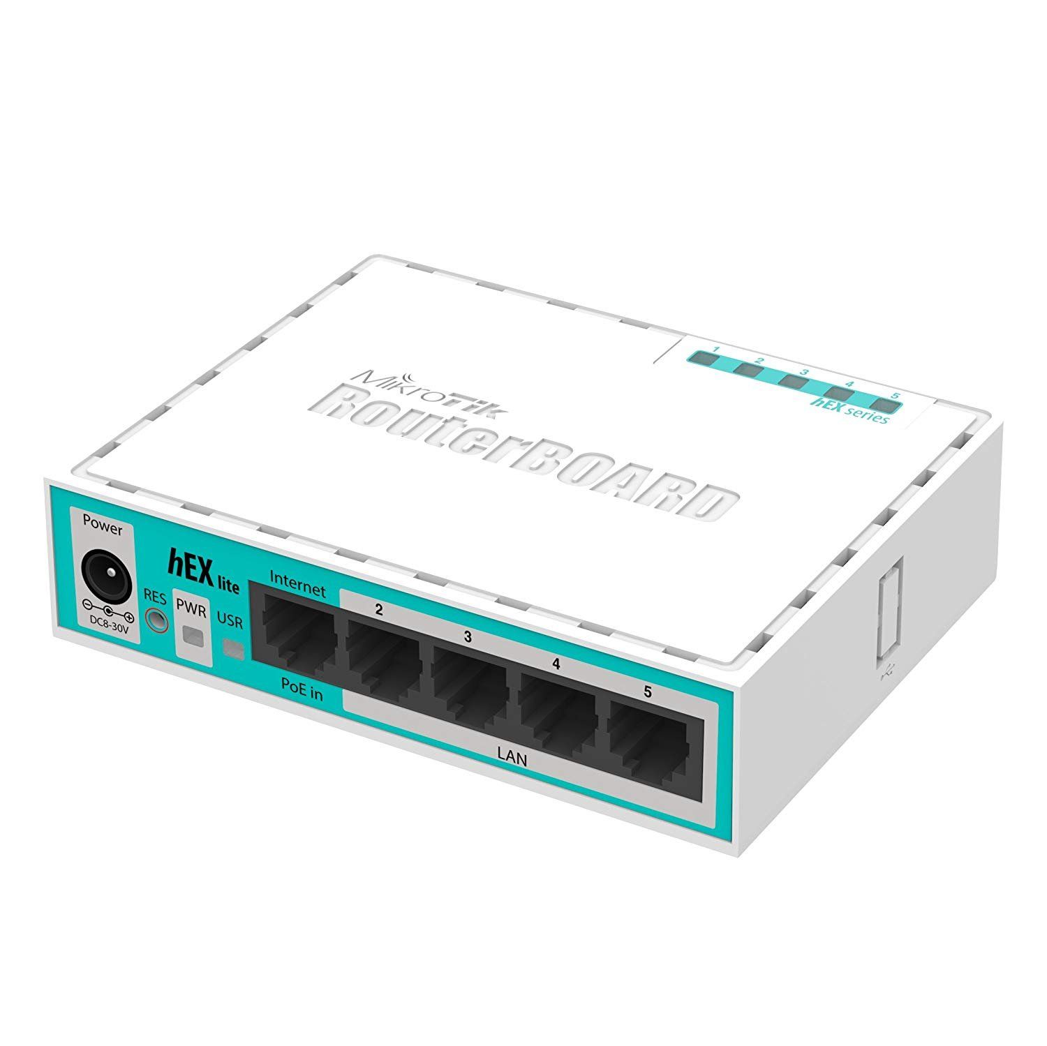 RB750r2 - Mikrotik RouterBOARD hEX lite 5 ports router 5 X 10/100 PoE