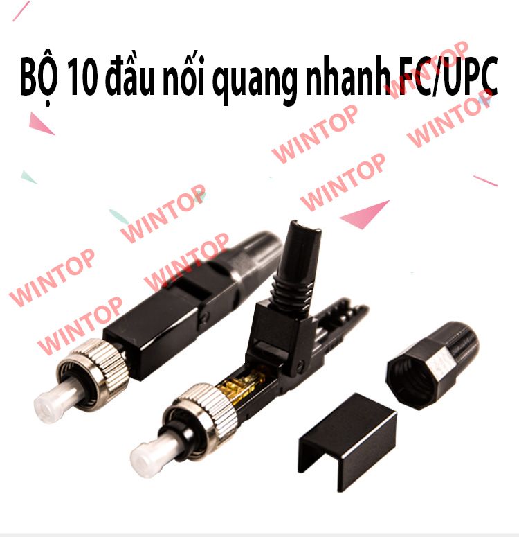 Hộp 10 Bộ Đầu Kết Nối Quang Nhanh FC/UPC Fast Connector