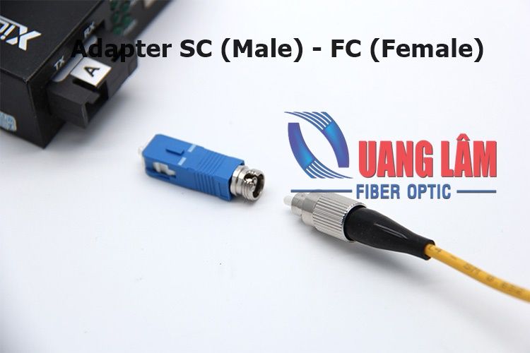 Adapter quang SC (Male) sang FC (Female) SM, Simplex