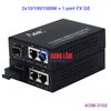 AOM-3102: 2 Port 10/100/1000M RJ45 + 1 Port FX GE Media Converter