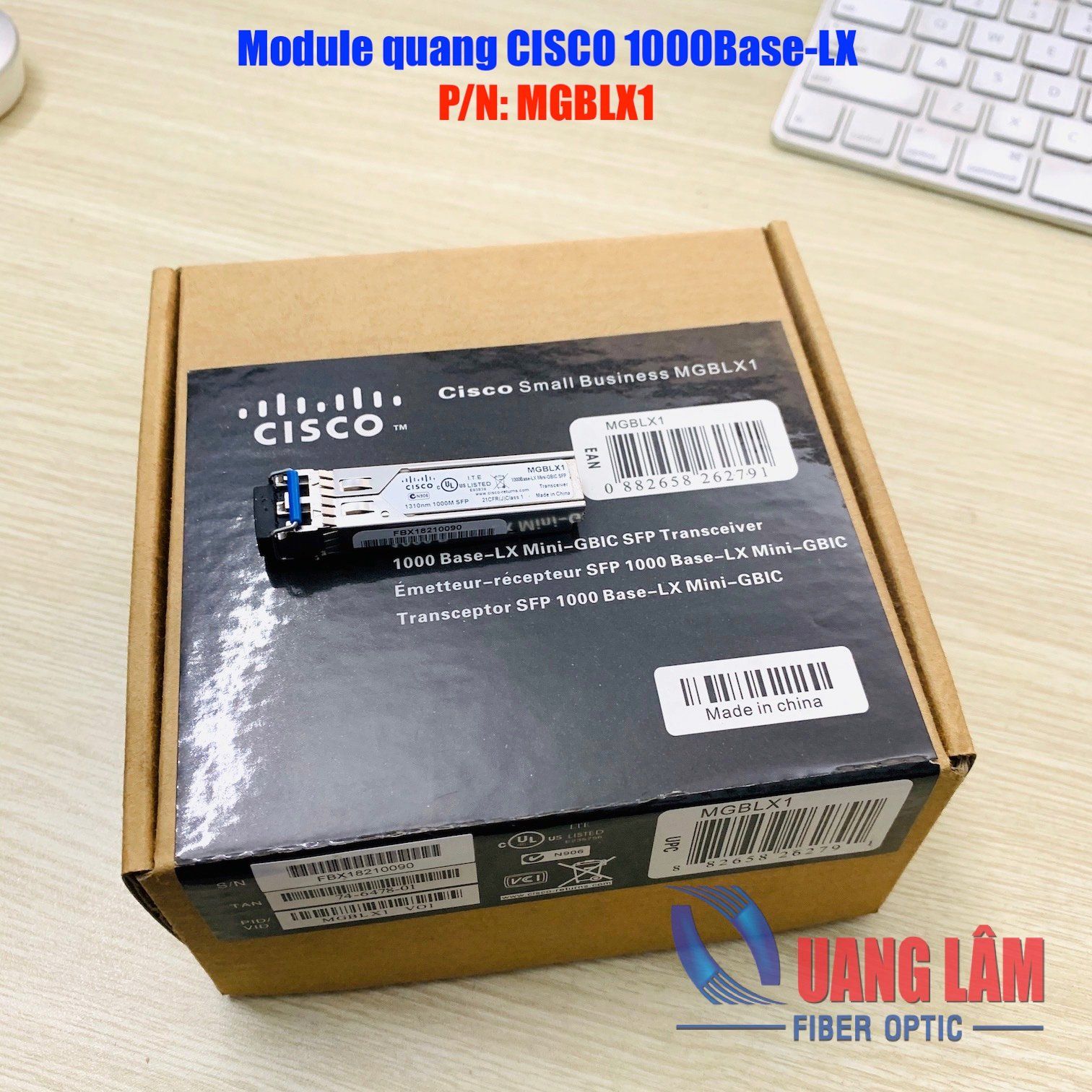 Module quang SFP CISCO 1000Base-LX MGBLX1 1310nm 10km