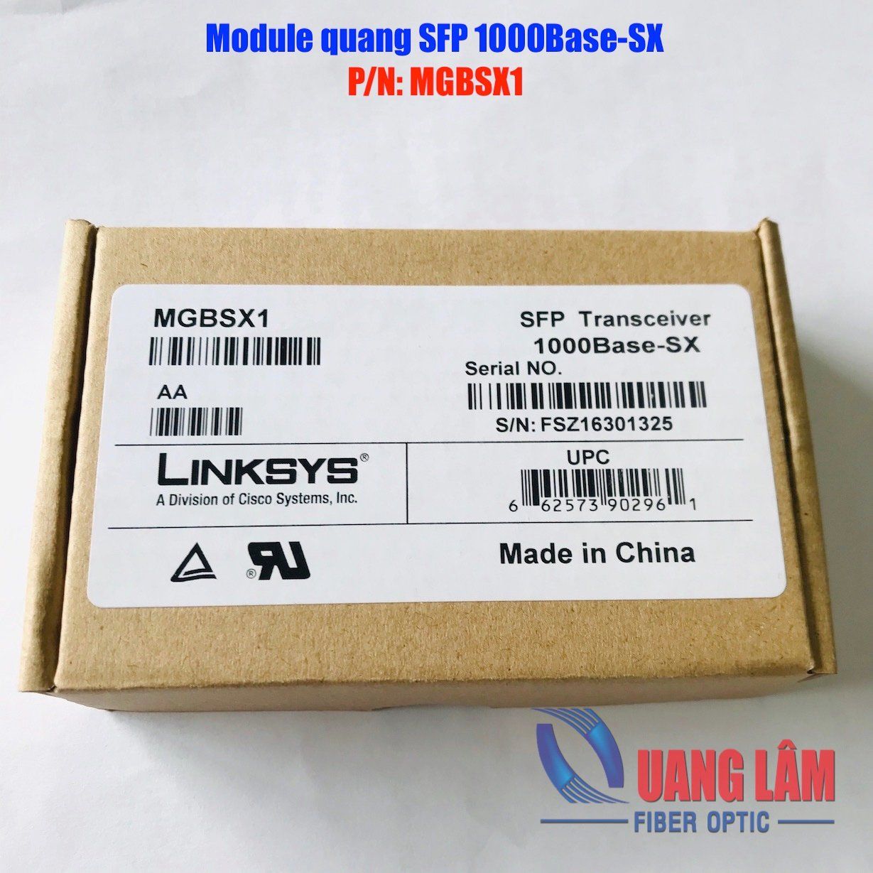 Module quang SFP LINKSYS 1000Base-SX MGBSX1 850nm 500M MMF