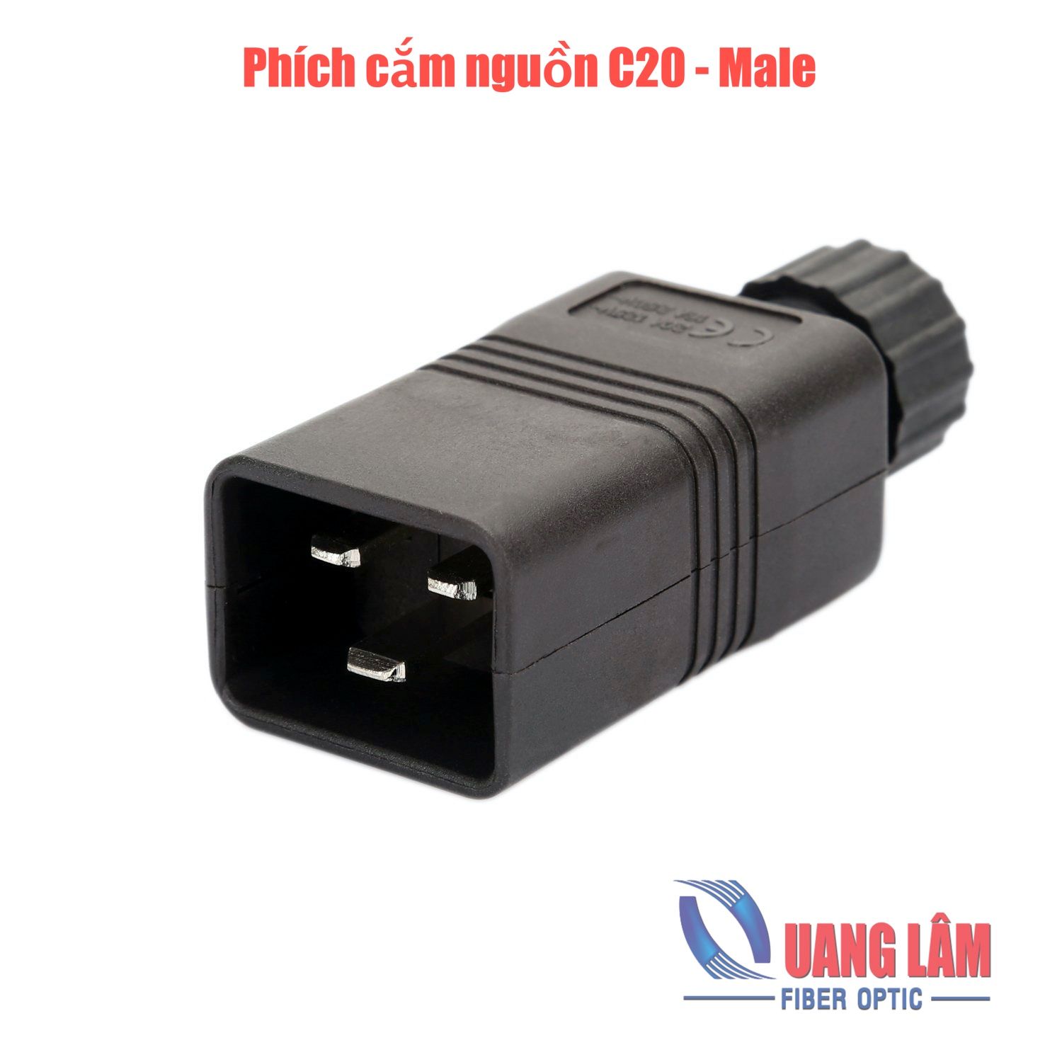 Phích căm nguồn C20 - Male (Đầu đực) 16A 250V