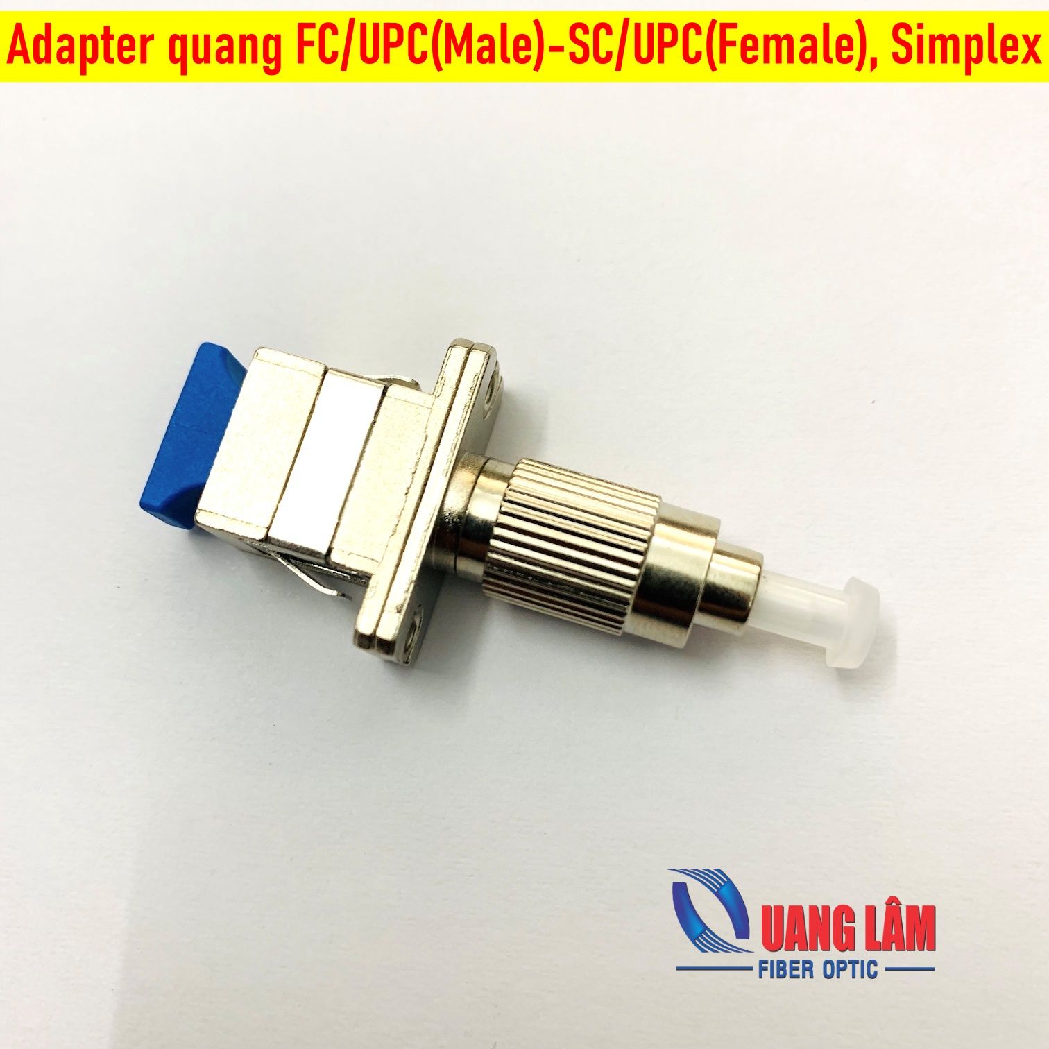 Đầu chuyển đổi đầu nối FC/UPC(Male)-SC/UPC(Female) Singlemode, Simplex