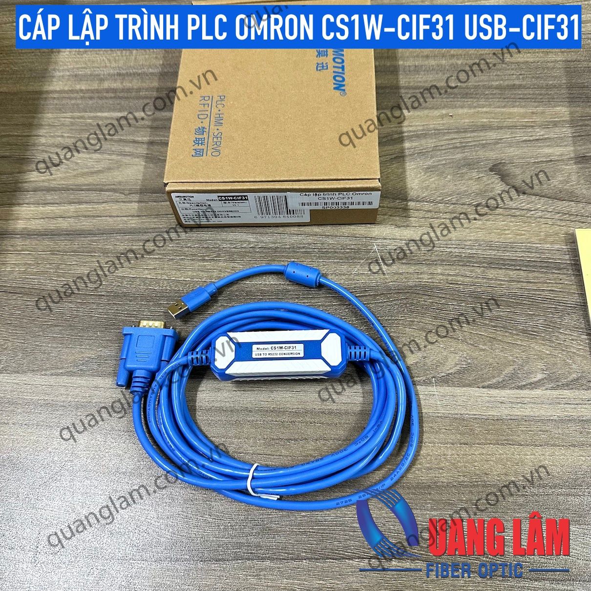 CÁP LẬP TRÌNH PLC OMRON CS1W-CIF31 USB-CIF31