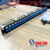 Patch Panel CAT6 24Port (Bao gồm 24 Nhân mạng CAT6 màu xanh)