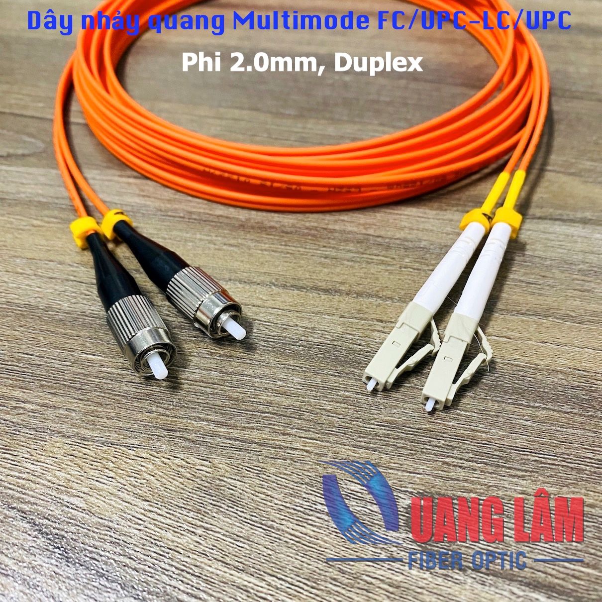 Dây Nhảy Quang Multimode OM2 FC/PC-LC/PC Duplex, Phi 2.0mm