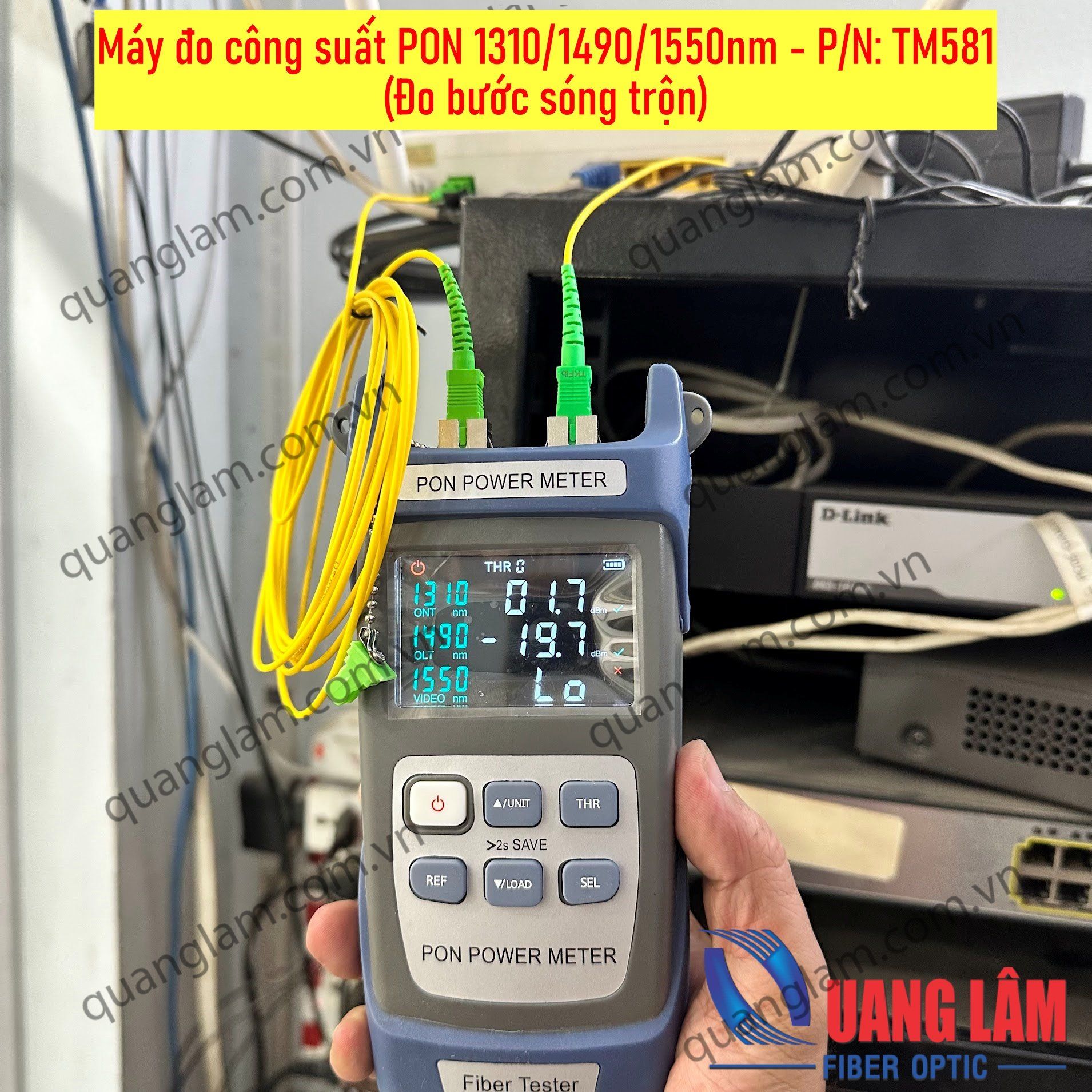 Máy đo công suất PON 1310/1490/1550nm - P/N: TM581 (Đo bước sóng trộn)